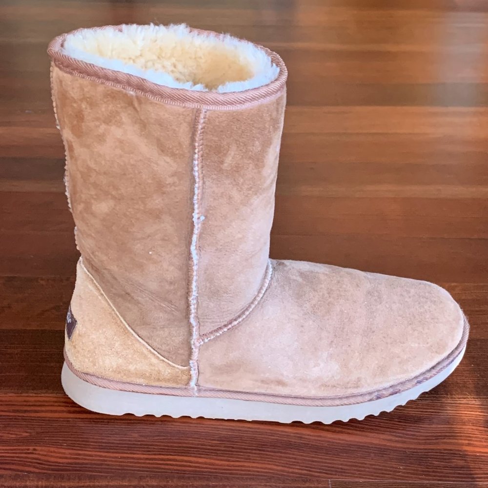 UGG Classic Short Boots, Sheepskin & Suede, Chestnut, Men's Size 12